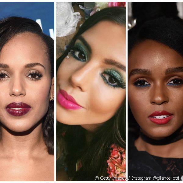 Inspire-se em maquiagens de famosas como Giovanna Lancellotti, Kerry Washington e Janelle M?nae! (Fotos: Getty Images / Instagram @gilancellotti)